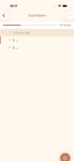 Visor de patrones de cromu con seguimiento de texto línea a línea y superposición de dibujo