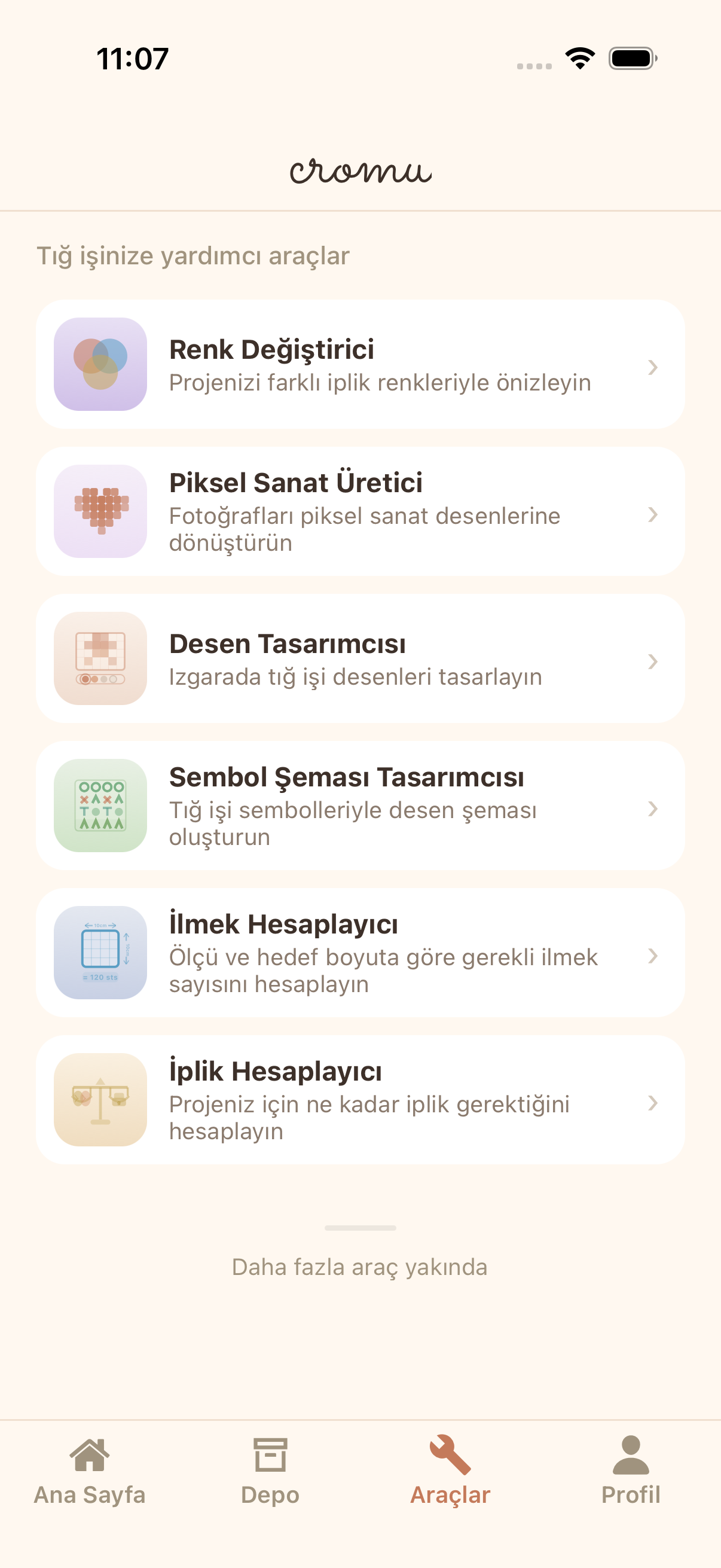 cromu tığ işi yaratıcı araçlar: piksel sanat oluşturucu, desen tasarımcısı ve ilmek şeması tasarımcısı