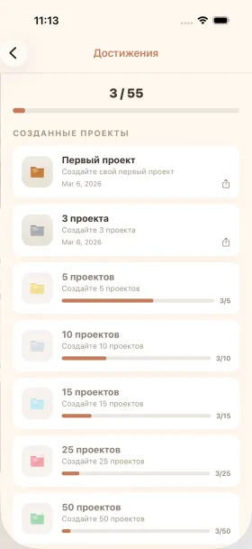 приложение cromu — трекер вязания крючком с значками достижений, тепловой картой активности и статистикой рукоделия