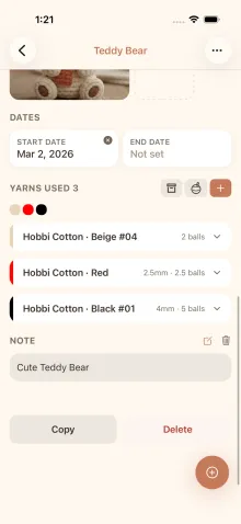 cromu app project info panel shown collapsed and expanded
